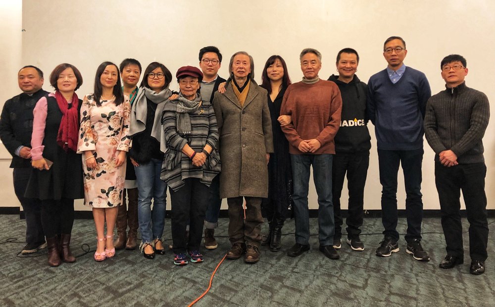 A Reflection on Passing Time — launch group photograph